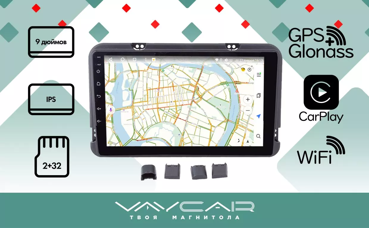 Купить Андроид Магнитола 9 дюймов Vaycar 09L (4 ядра, 2+32Гб)