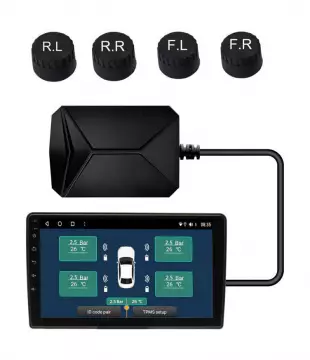 Система контроля давления в шинах Ksize TPMS-02 (4шт, внешние, USB)